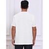 INSPIRE CHIC Men's Henley Short Sleeve Button Down Jacquard Texture Knitted T-Shirts - 3 of 4