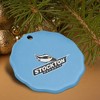 Stockton University Primary Logo Porcelain Scalloped Holiday Christmas Tree Ornament  2.8" (7.1 cm) - 4 of 4