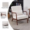 Mid-Century Upholstered Armchair with Pillow and Solid Wood Frame - 4 of 4