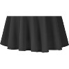 Women's Basic Stretch Midi Skirt - Versatile High Waist Flared Casual Skirt Black - 4 of 4