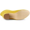 Allegra K Women's Rounded Toe Foldable Ankle Block Heel - 4 of 4