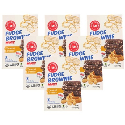 Made In Nature Peanut Butter Fudge Brownie Minis - Case of 6/5.92 oz