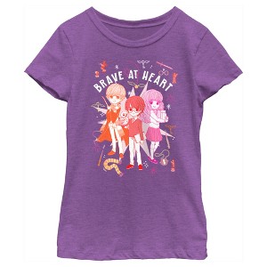 Girl's Harry Potter Brave at Heart Anime Friends T-Shirt - 1 of 4