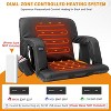 DoCred Heated Stadium Seat Bleacher Seat with Back & Arm Support, Portable 6 Reclinng Positions Stadium Seating for Bleachers - 2 of 4