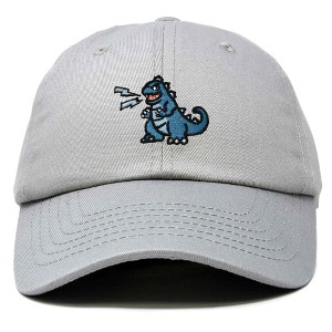 Dalix Giant Lizard Kaiju Embroidered Cotton Dad Hat Baseball Cap Adjustable Glow in the Dark Mens - 1 of 4
