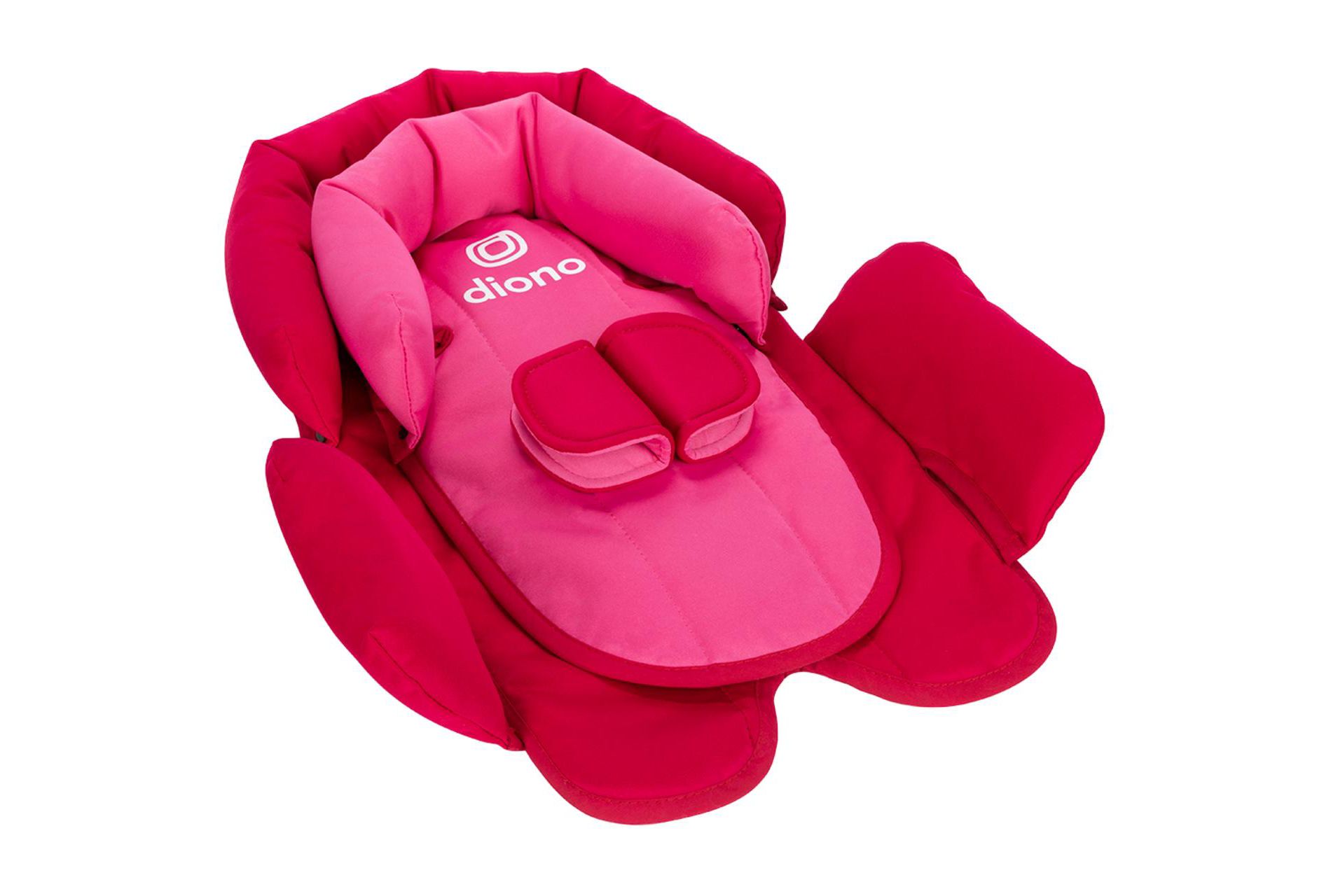 Diono Cuddle Soft 2-in-1 Head Support Comforting head and body support for babies, Pink Cotton Candy
