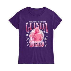 Women's - Wicked - You're Gonna Be Popular Glinda Short Sleeve Graphic T-Shirt - 1 of 3