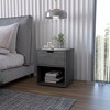 FM Furniture,Elliott Nightstand with Elegant Drawer and Open Shelf - 4 of 4