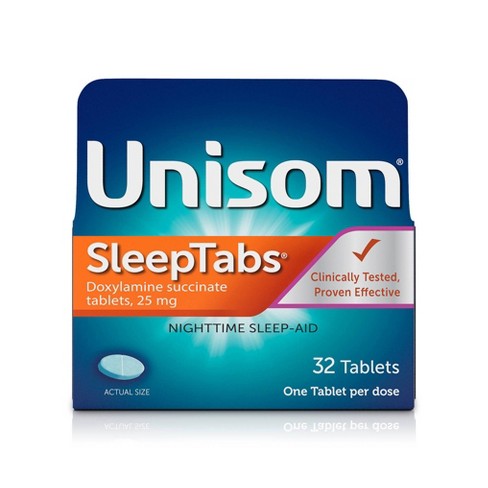 Unisom SleepTabs Nighttime Sleep Aid Tablets - Doxylamine Succinate - 32ct - image 1 of 4