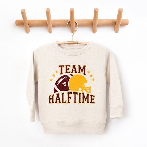 The Juniper Shop Team Halftime Distressed - Maroon Toddler Graphic Sweatshirt - 1 of 3