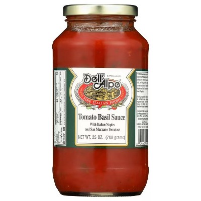 Dell'Alpe Tomato Basil Sauce - 6 pack, 25 oz