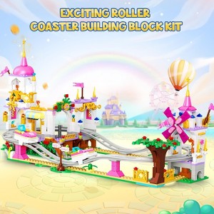 Friend Roller Coaster Building Set, 711Pcs Amusement STEM Playground Park Toys for Kids Aged 6+ - 1 of 4