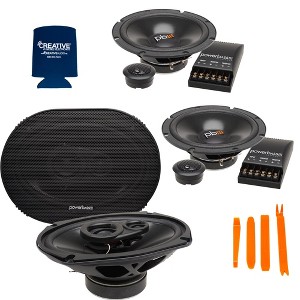 PowerBass a Pair of S-60C 6.5" OEM Replacement Component with a Pair of S-6903 6X9" OEM Replacement Coaxial Speakers - 1 of 4