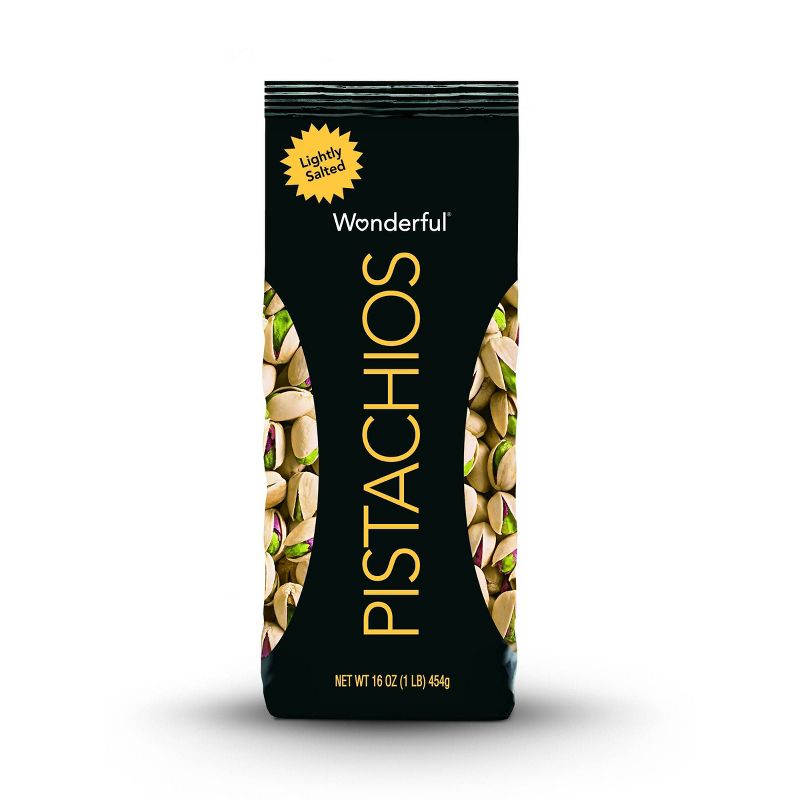 Wonderful Pistachios Roasted and Lightly Salted - 16oz, 1 of 6