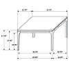 Coaster Home Furnishings Polaris Rectangular End Table with Marble-Like Top Teramo and Light Oak - 3 of 4