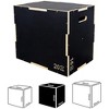 Fitvids 24" x 20" x 16" Wooden Plyometric Box Non-Slip Jump Platform, Black - 4 of 4