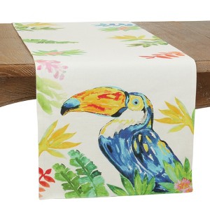 Saro Lifestyle Toucan Runner, Multi, 16" x 72" - 1 of 4