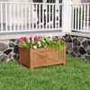 Tangkula Wooden Raised Garden Bed Elevated Outdoor Planter Box w/ Drainage Holes for Patio - 2 of 4