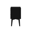 Alpine Furniture,Flynn Mid Century Modern 2 Drawer Nightstand, Black - 3 of 4