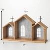 Sullivans Creche Nativity 3 Slot Shelf Multicolor 20"H - 4 of 4