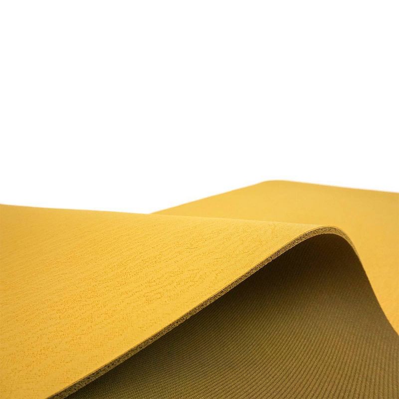 Yoga Direct Textured Natural Rubber Yoga Mat - Mustard Yellow (5mm), 4 of 5