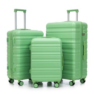 YOOCOZZ 3-Piece 20"/24"/28" Luggage Sets in ABS with Spinner Wheel,Matching Color and TSA Combination Lock - 1 of 4