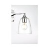 Elegant Lighting Gianni 2 light Chrome and Clear Bath Sconce - 3 of 4