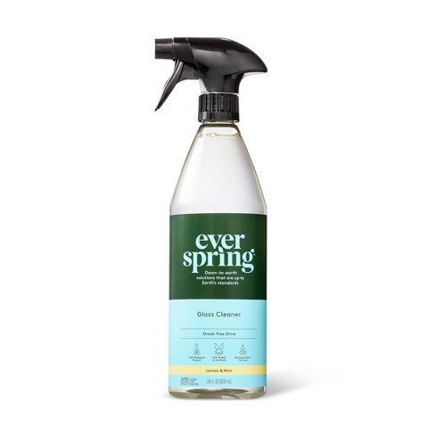 Lemon & Mint Glass Cleaner - 28 Fl Oz - Everspring™ : Target