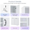 Bathroom Storage Cabinet with Doors and Drawers, Tilt-Out Laundry Hamper, Multiple Storage Space, Freestanding Style, Open Shelve, Adjustable Shelf - 2 of 4