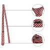 Allegra K Men's Self-Tied Business Formal Casual Stripe Neck Ties - 3 of 4
