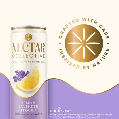Nectar Collective Lemon Lavender Tequila - 4pk/12 fl oz Cans