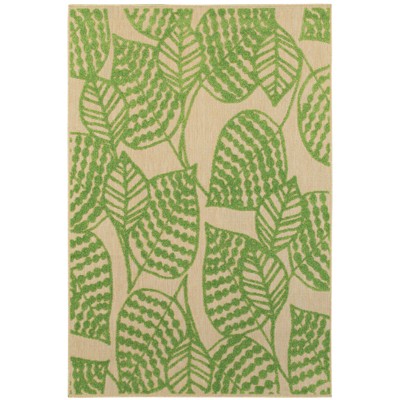 Oriental Weavers Cayman 566F9 Sand/ Green Indoor/Outdoor Area Rug - 9'10" x 12'10"