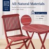 Best Choice Products 3-Piece Acacia Wood Bistro Set, Folding Patio Furniture w/ 2 Chairs, Table - 4 of 4