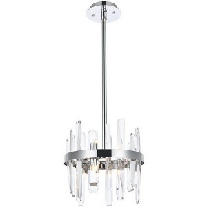 Elegant Lighting Serena 6 - Light Pendant in  Chrome - 1 of 4
