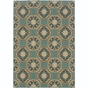 Oriental Weavers Montego 8323L Blue/ Ivory Indoor/Outdoor Area Rug - 2'3" x 7'6" - 1 of 4