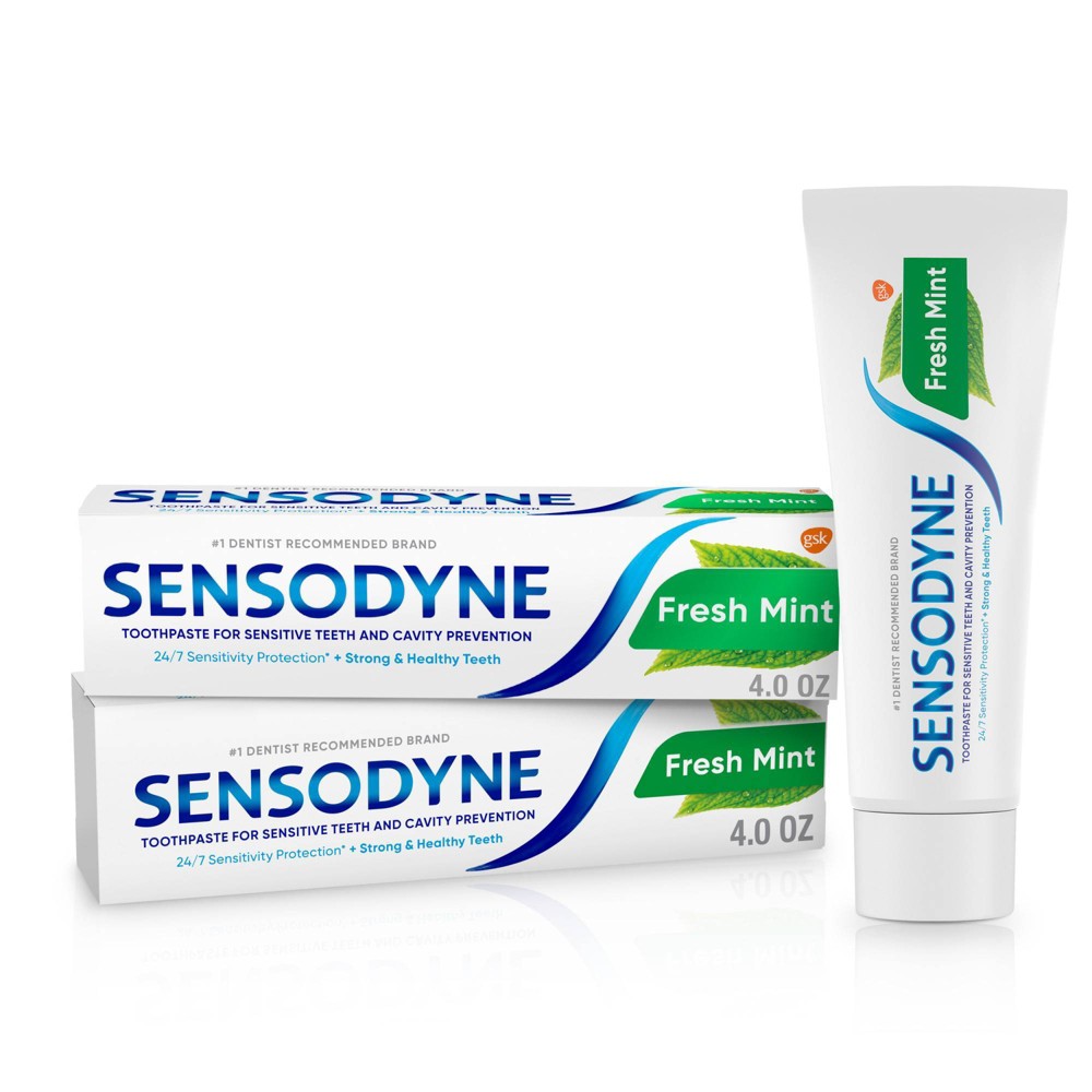 Photos - Toothpaste / Mouthwash Sensodyne Fresh Mint Sensitivity Protection 2pk Toothpaste 