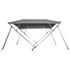 4 Bow Bimini Top for Boats - Aluminum Alloy Frame, PU Coated Canvas, Adjustable Rear Poles, Straps & Zippered Storage Boot - 4 of 4