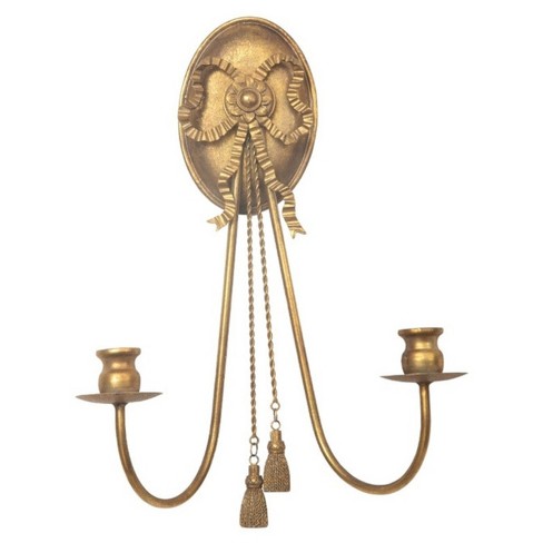 Slickblue Vintage Gold Wall Sconce Candle Holder - Classic Home Décor Accent - image 1 of 3