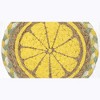 Earth Rugs Lemon Slice Round Large Coaster 7" Rustic Summer Table Accent - 2 of 3
