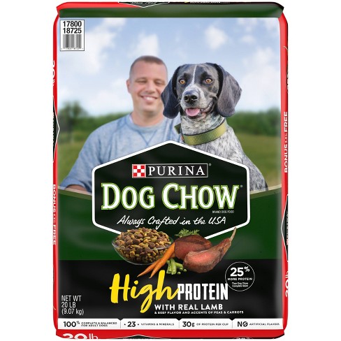 Purina Dog Chow High Protein Lamb Dry Dog Food 20lb Target