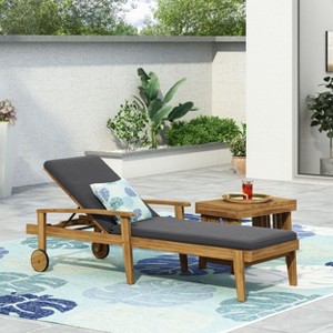 PAGED Patio Chaise Lounge with Adjustable Seating,Outdoor Lounge Chairs with 5 Positions for Poolside,Backyard - 1 of 4