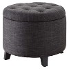 Designs4Comfort Round Storage Ottoman - Breighton Home - 4 of 4