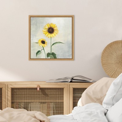 Sunny Blooms Yellow Sunflower Canvas Wall Art Print