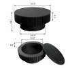 31.5" Fluted Round Coffee Table with Hidden Storage,Modern Accent Tea Table for Living Room Bedroom-3irtyhousy - 4 of 4