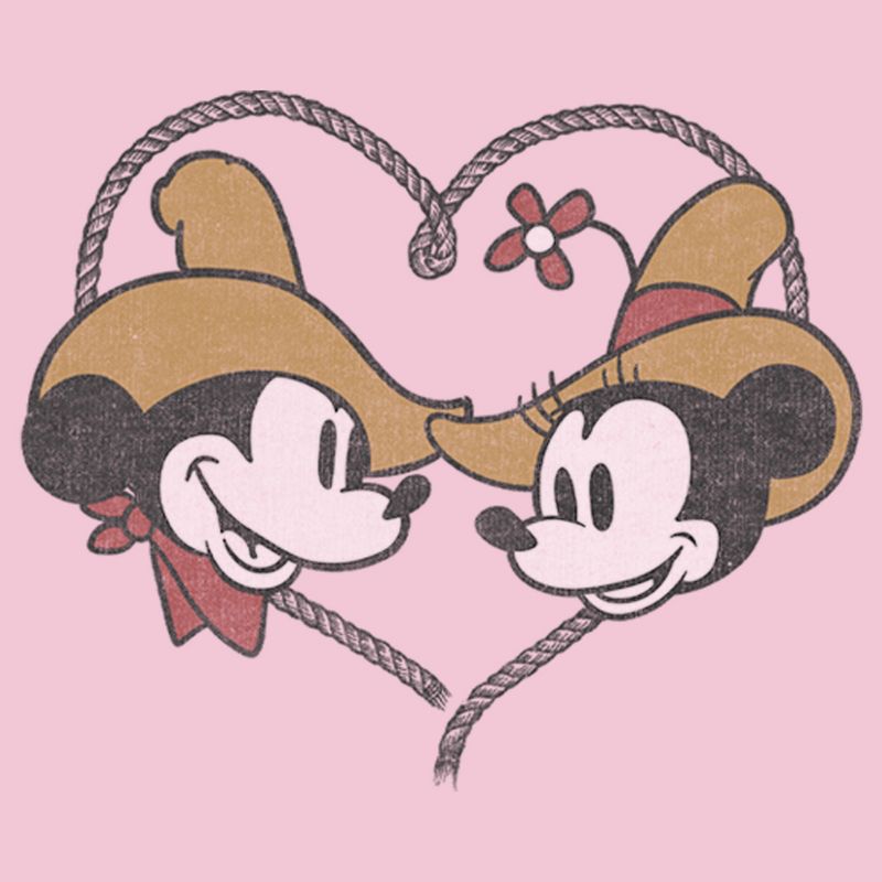 Girl's Disney Mickey and Minnie Retro Cowboys T-Shirt, 2 of 5