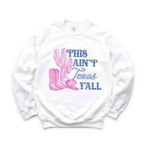Simply Sage Market Women's Graphic Sweatshirt This Ain't Texas - 1 of 3