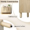 ORRD 4-Door Buffet Cabinet with Arc Handles & Adjustable Shelves, Natural - 4 of 4