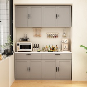 FUFU&GAGA Split Pantry Cabinet 2-Drawer Combo Kitchen Cabinet - 1 of 4