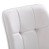 Nash Velvet Side Chair with Black Legs Light Gray - CorLiving: Upholstered Tufted, Tapered Metal Frame - 4 of 4