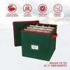 Hold N' Storage -  Christmas Ornament Storage Box with Lid - Store and Protect up to 64 Holiday Ornaments - 2 of 4
